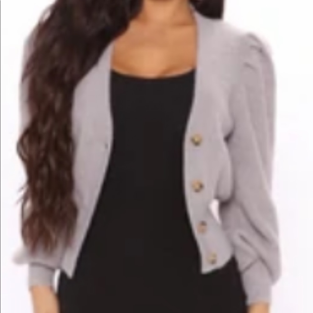 Cardigan, grey, never used with tag